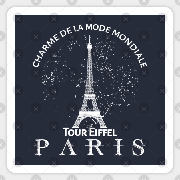 Eiffel Tower Paris France Sticker by radeckari25